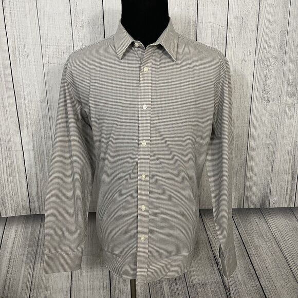 UNTUCKit Men's XXL Multicolor Wrinkle Free Cotton Long Sleeve Button-Front Shirt - Picture 2 of 6